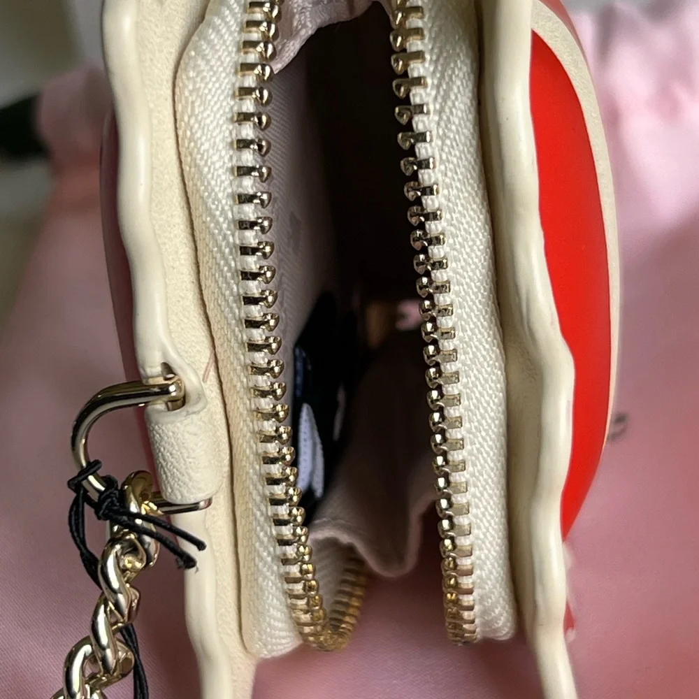 Kate Spade Red and White Striped Coin Purse NEW!! - Picture 4 of 9